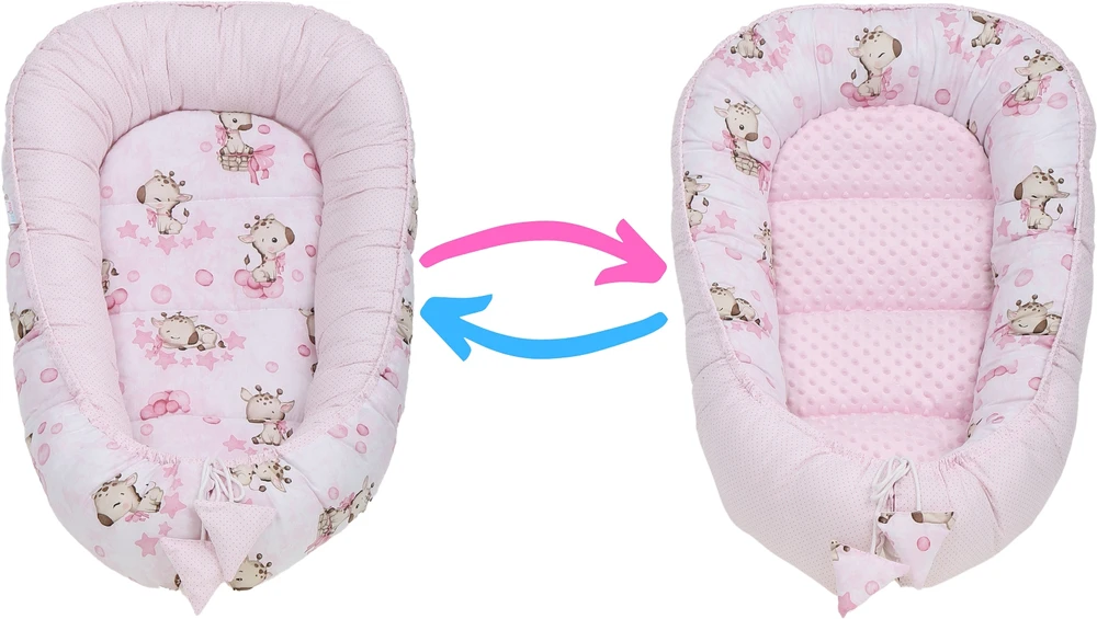 BABY COCOON NEST MINKY PIECE XXL BABYMAM RINKINYS, 7 ELEMENTAI.