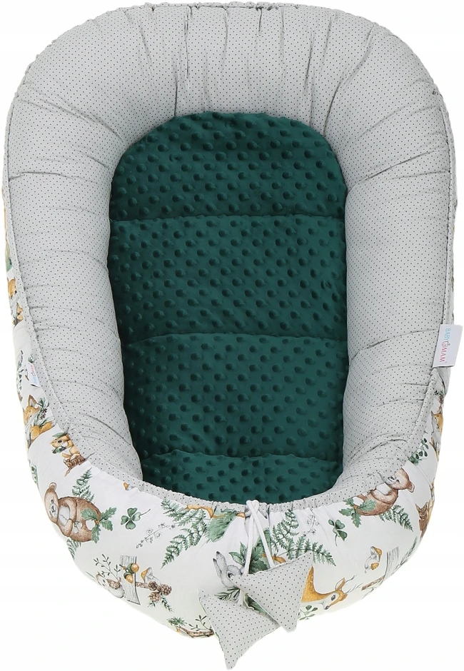 BABY COCOON NEST MINKY PIECE XXL BABYMAM RINKINYS, 7 ELEMENTAI.