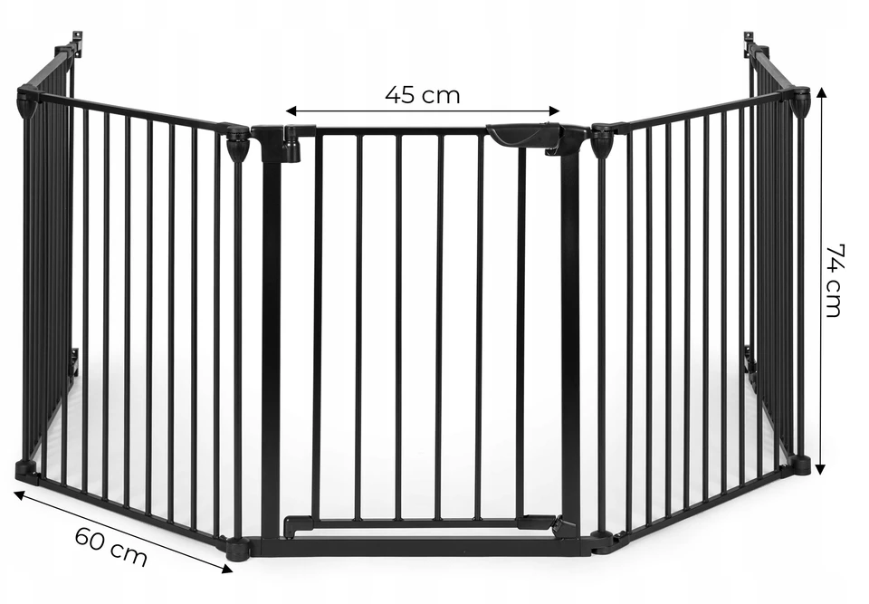 Baby Dan Apsauginė tvorelė XXL 90 - 350 cm, juoda