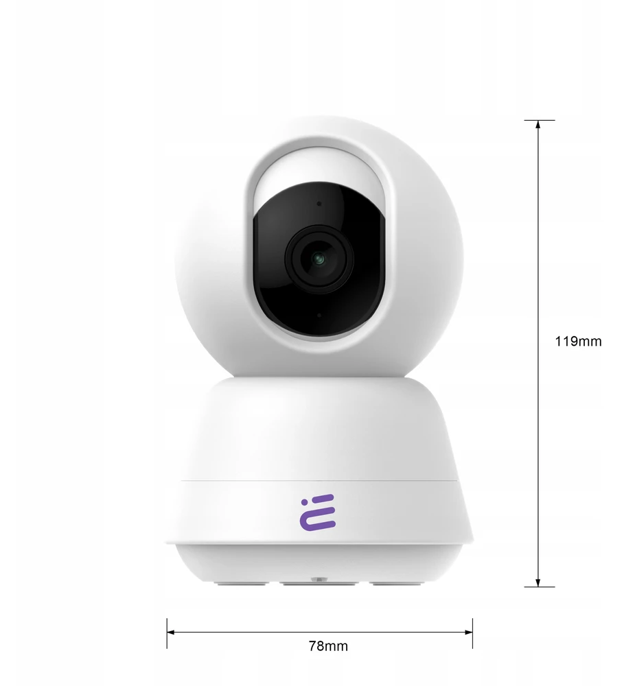 Mėlyna Smart Baby Monitorius Camera WiFi Rotating FHD Lullaby Alarm Baby Guard + Monitorius Mėlyna Encore View