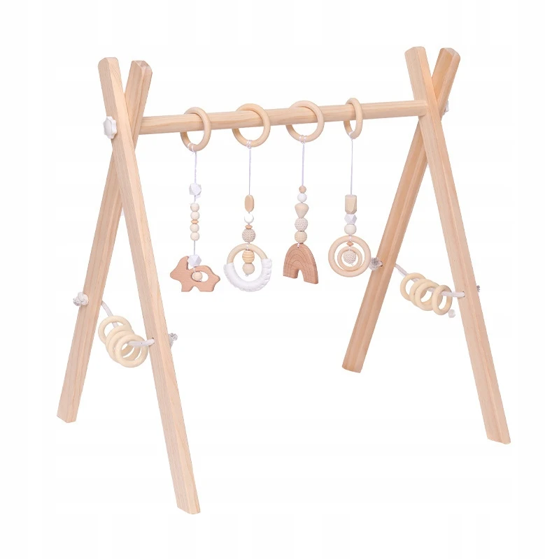 Baby Gym medinis lavinantis stovas + 4 pakabukai
