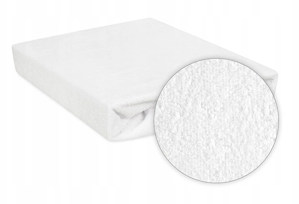 Baby Matex MATEX Neperšlampama paklodė TERRY su elastine juostele 60x120 [TB0023_01] balta