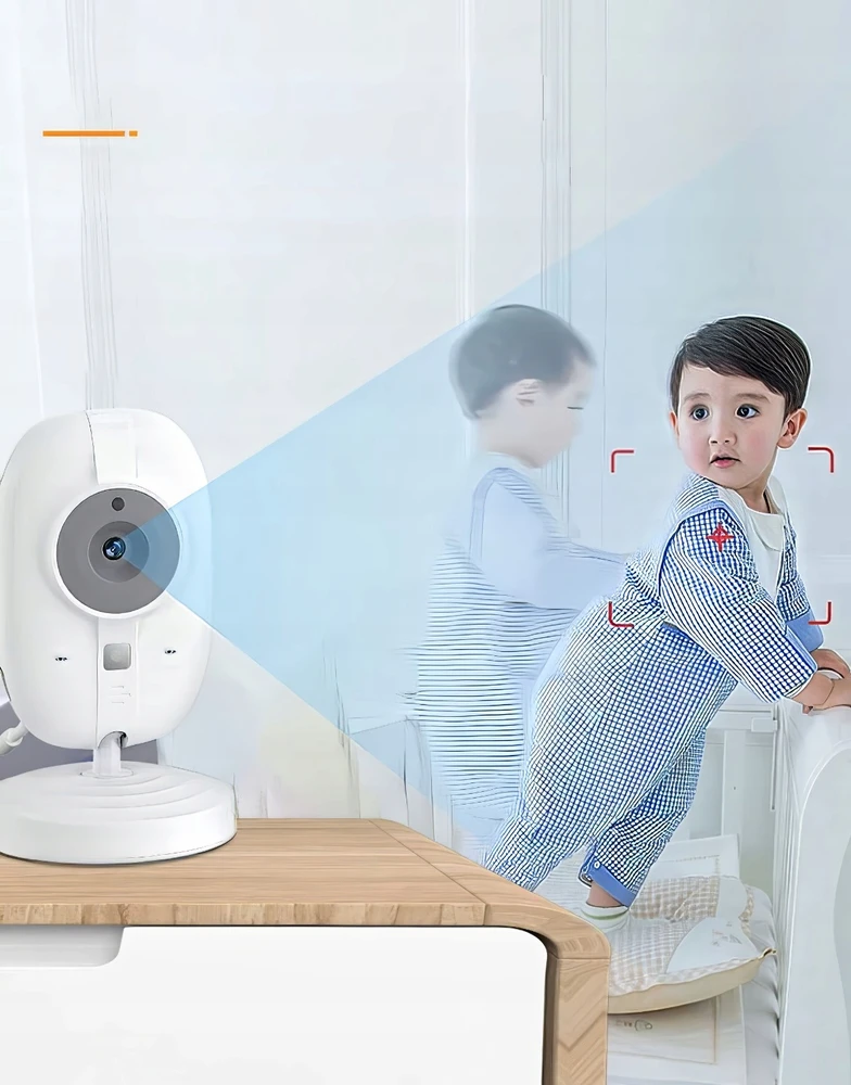 Baby Monitor ELECTRONIC NANNY CAMERA HD NAKTINIS REŽIMAS LIVE WIFI BELAIDAS LCD