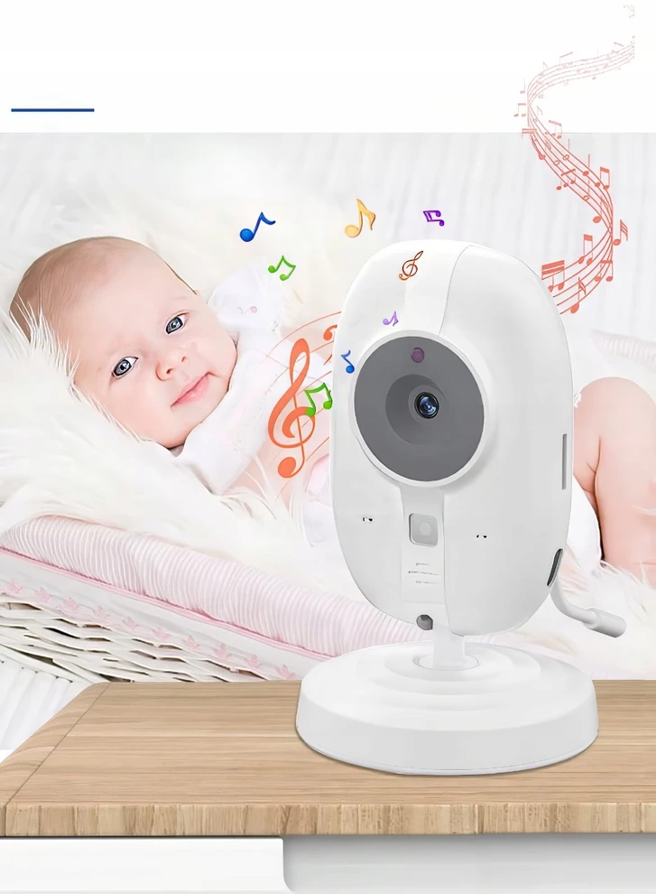 Baby Monitor ELECTRONIC NANNY CAMERA HD NAKTINIS REŽIMAS LIVE WIFI BELAIDAS LCD