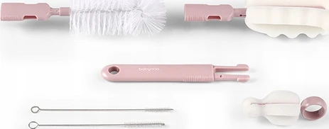 Baby Ono BabyOno šepetys buteliukų ir čiulptukų rožinė 735/05