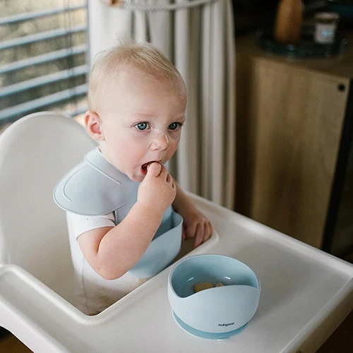 Baby Ono BabyOno seilinukas silikoninis užsegamas mėlynas 1639/01