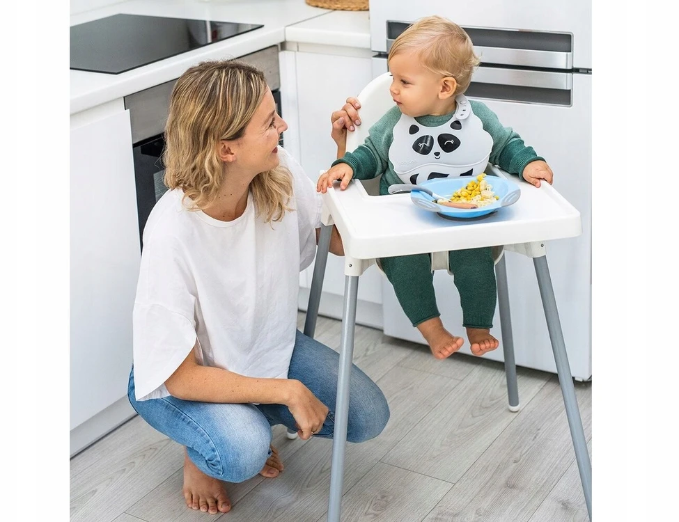 Baby Ono Plastikiniai šaukšteliai kūdikiams BabyOno, pilki, 1066/04, 2 vnt.