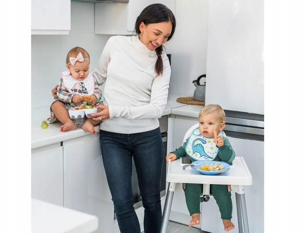 Baby Ono Plastikiniai šaukšteliai kūdikiams BabyOno, pilki, 1066/04, 2 vnt.