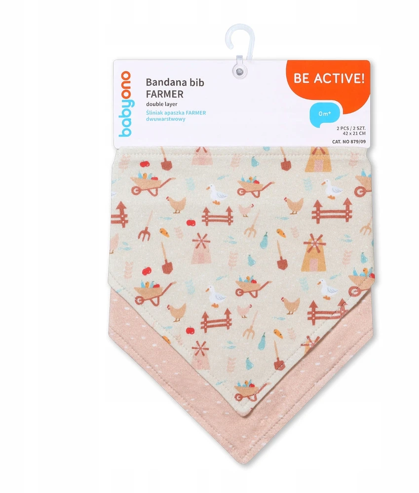 Baby Ono BabyOno seilinukas-šalikas 2 vnt., ūkininkas, 879/09