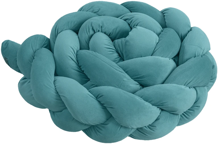 Baby Raj Ochraniacz do łóżeczka warkocz velvet spalva szałwia jūros spalvos 200 cm / 2m