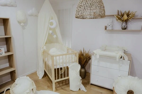 Baby Raj Ochraniacz do łóżeczka warkocz velvet spalva szałwia jūros spalvos 200 cm / 2m