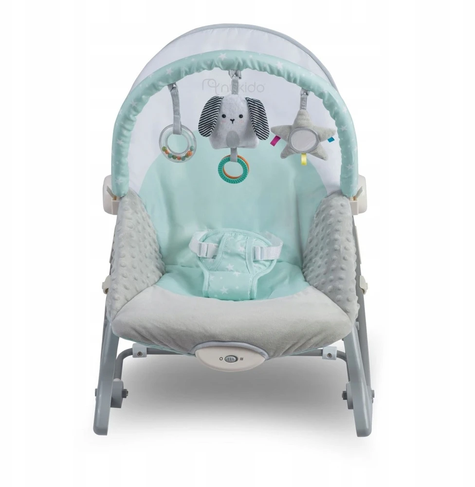 Baby Rocker Bouncer su vibraciniais galvos apdangalu žaislais 0-18kg Vaikams