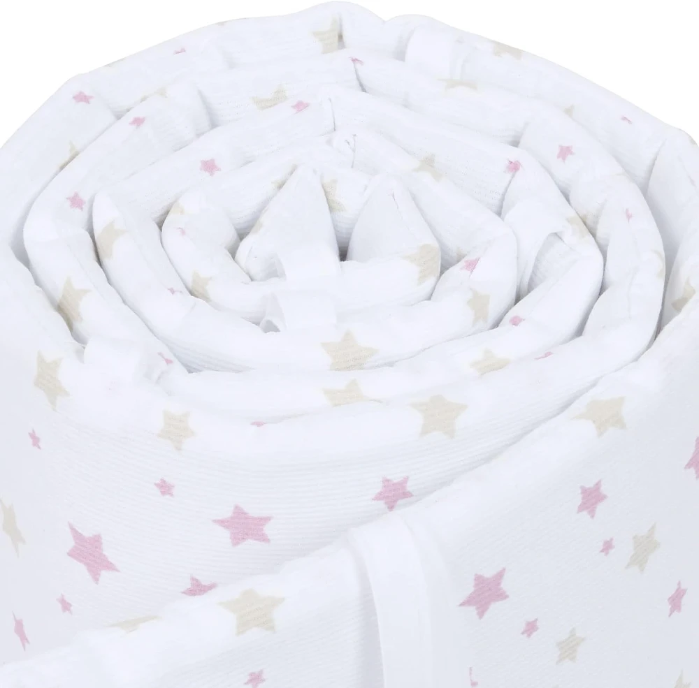 Babybay Ochraniacz Siateczkowy Piqué do Maxi,Spring i Comfort Balta Kropki 168x24cm