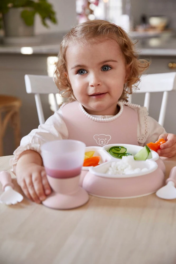 BABYBJORN - Indų rinkinys, 8 vnt. - Rožinė pudra