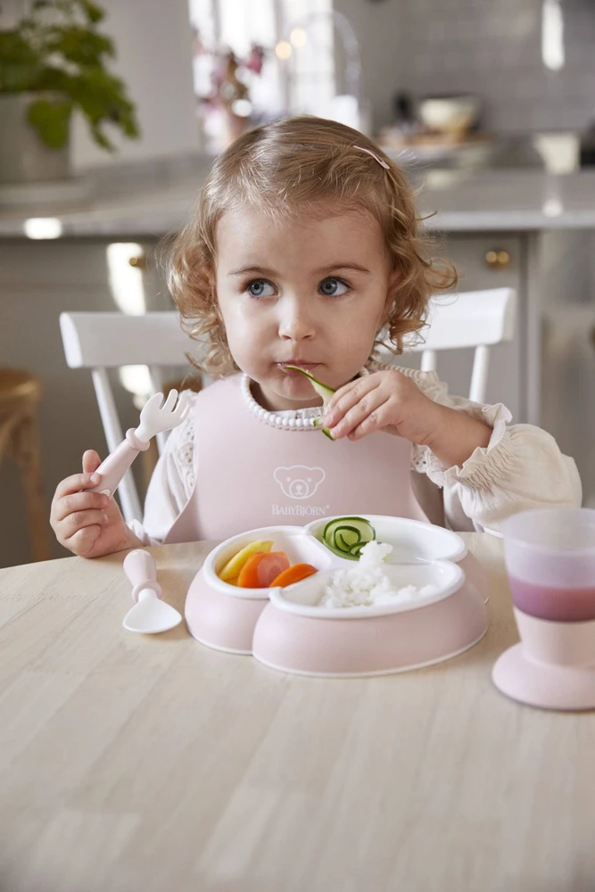 BABYBJORN - Indų rinkinys, 8 vnt. - Rožinė pudra