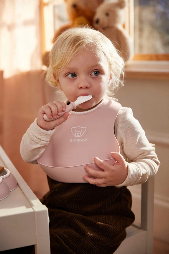 BABYBJORN - Indų rinkinys, 8 vnt. - Rožinė pudra