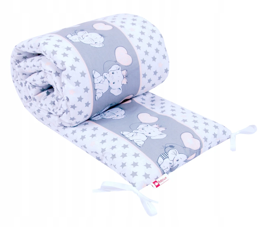 BabyLux OCHRANIACZ DWUSTRONNY 210X30 CM NA SZCZEBELKI DO ŁÓŻECZKA 140x70 CM
