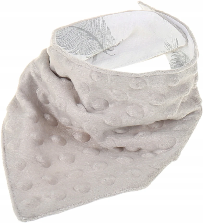BABYMAM SOFT BIB, MINKY šalikas SU VELCRO 2 viename
