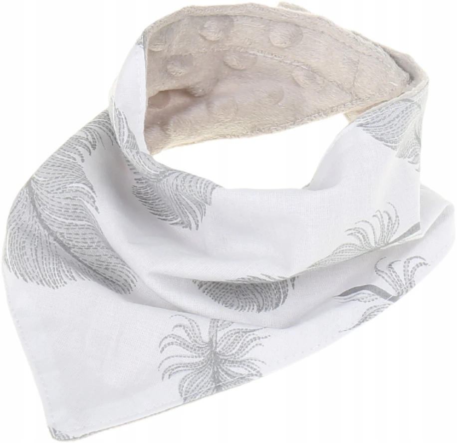 BABYMAM SOFT BIB, MINKY šalikas SU VELCRO 2 viename