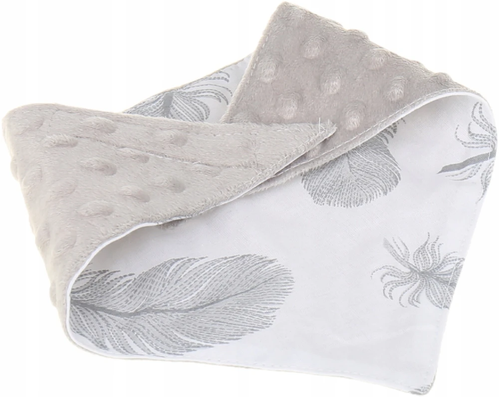 BABYMAM SOFT BIB, MINKY šalikas SU VELCRO 2 viename