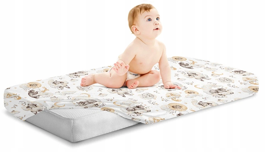 Babymam vaikiška paklodė su guma, 120x60 cm