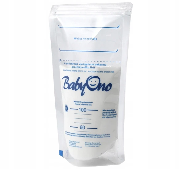 BabyOno Maišeliai motinos pienui laikyti ir užšaldyti 150 ml, 20 vnt.