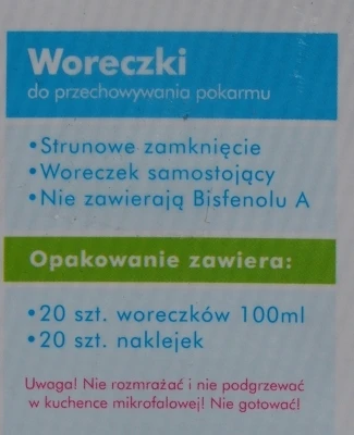 BabyOno Maišeliai motinos pienui laikyti ir užšaldyti 150 ml, 20 vnt.