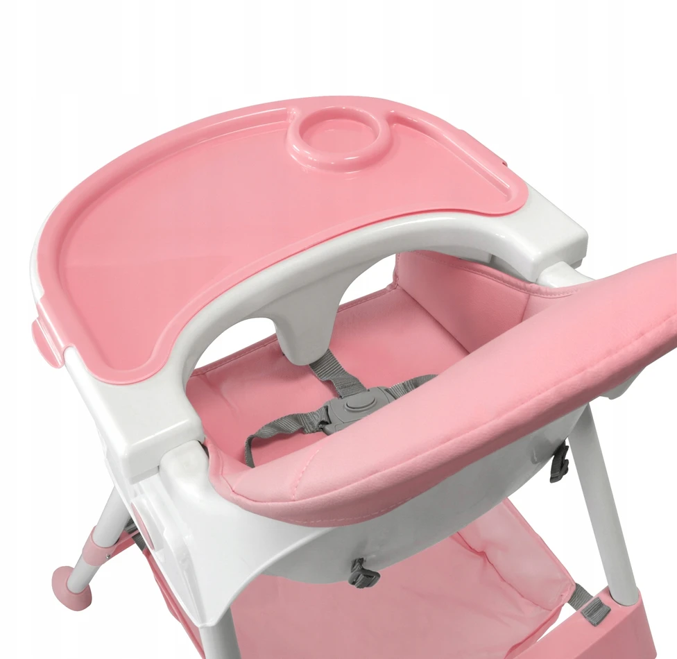 BabyStar VAIKŲ MAITINIMO KĖDĖ, sulankstoma, STALAS, DĖKLĖ, 3 viename PRIEDAI MILUTO