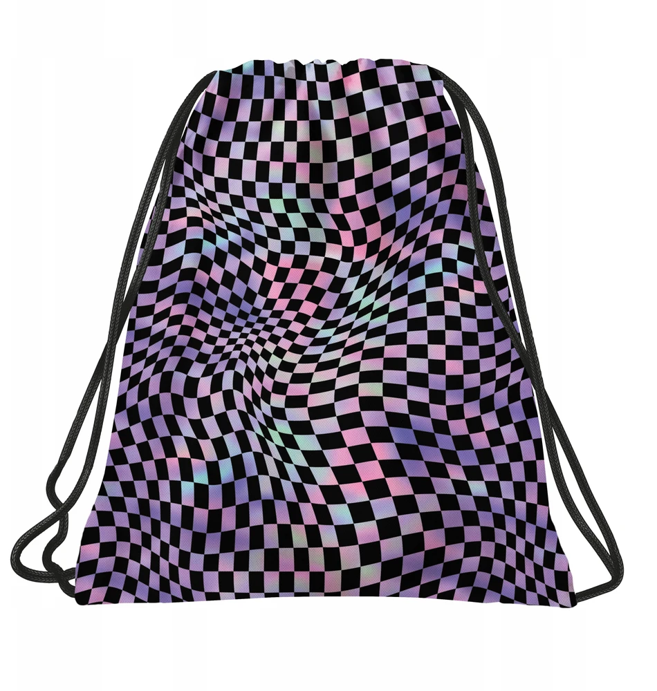 Derform Back Up Batų krepšys WF BackUP CHECKBOARD CRAZY 41x35 mokyklinis, atsparus vandeniui