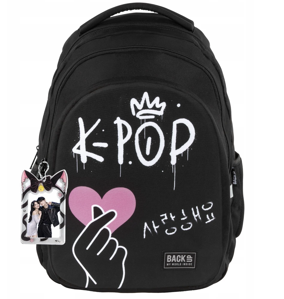 Derform Back Up K-POP MOKYKLOS KUPRINĖ, MOKYKLINĖ KUPRINĖ MERGAITEI, JUODA, MUZIKA 3 viename