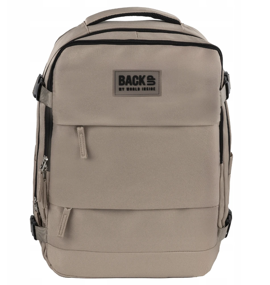Back Up KELIONINĖ KURIŠINĖ RANKINIUI LĖKTUVO BAGAŽA 40 ​​x 30 x 20 cm BEIGE