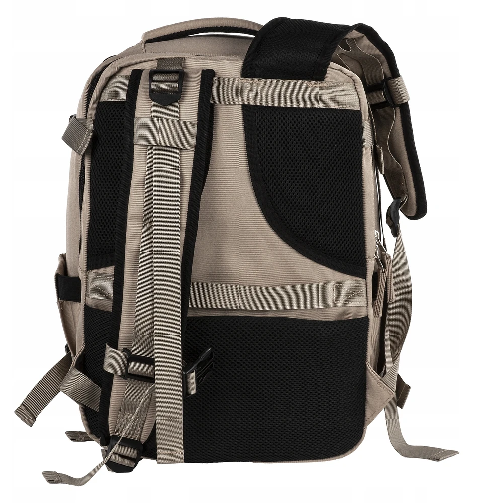 Back Up KELIONINĖ KURIŠINĖ RANKINIUI LĖKTUVO BAGAŽA 40 ​​x 30 x 20 cm BEIGE
