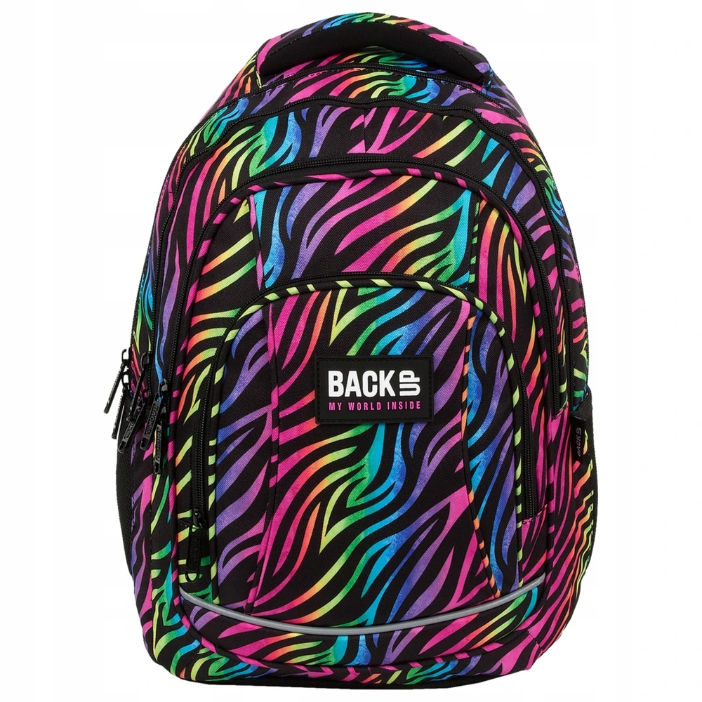 Back Up Kuprinė Backup 26l Spalvota Zebra - Mokyklinė, Jaunimo