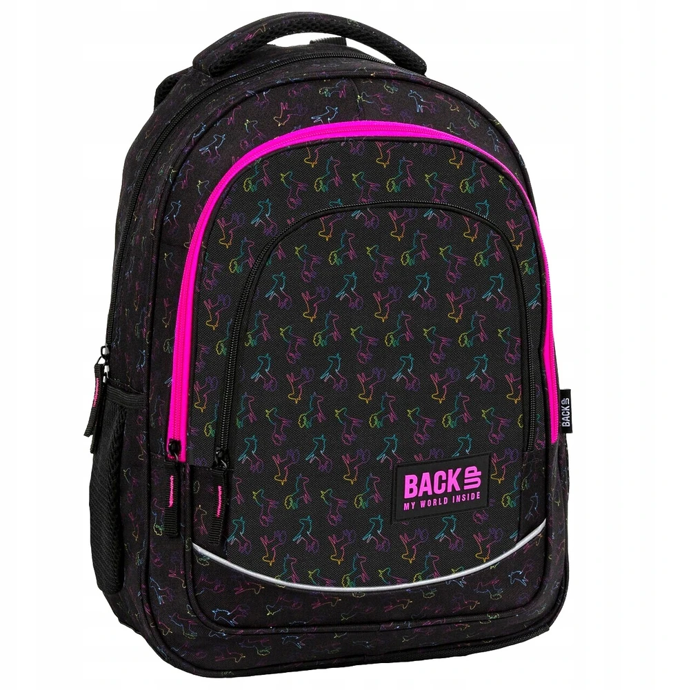 Mokyklinė kuprinė Derform BackUp Unicorn Outline (PLB3X30)