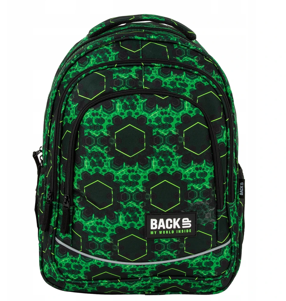 Derform Back Up Kuprinė Backup Quantum 26l, žalia, su skyriumi nešiojamam kompiuteriui