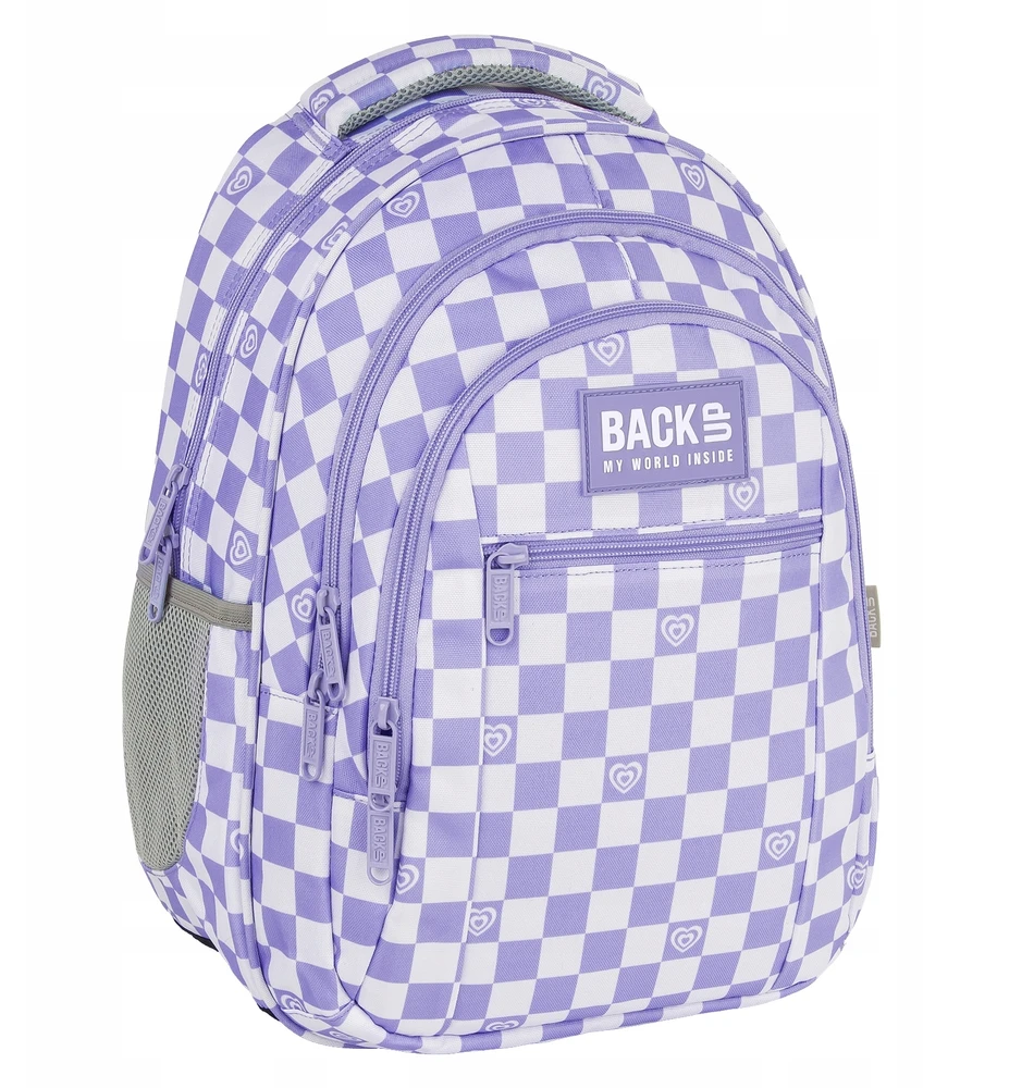 Derform Back Up Kuprinė jaunimui Backup 26l šachmatinė baltai-violetinė