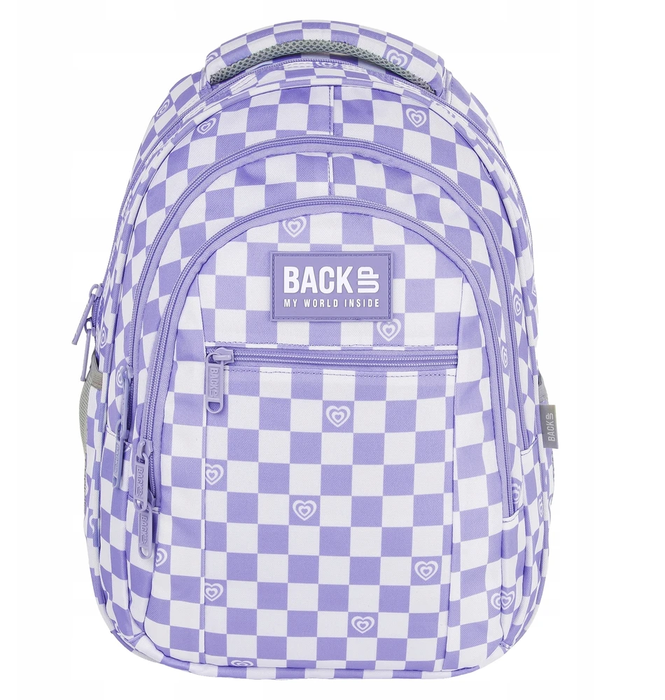 Derform Back Up Kuprinė jaunimui Backup 26l šachmatinė baltai-violetinė