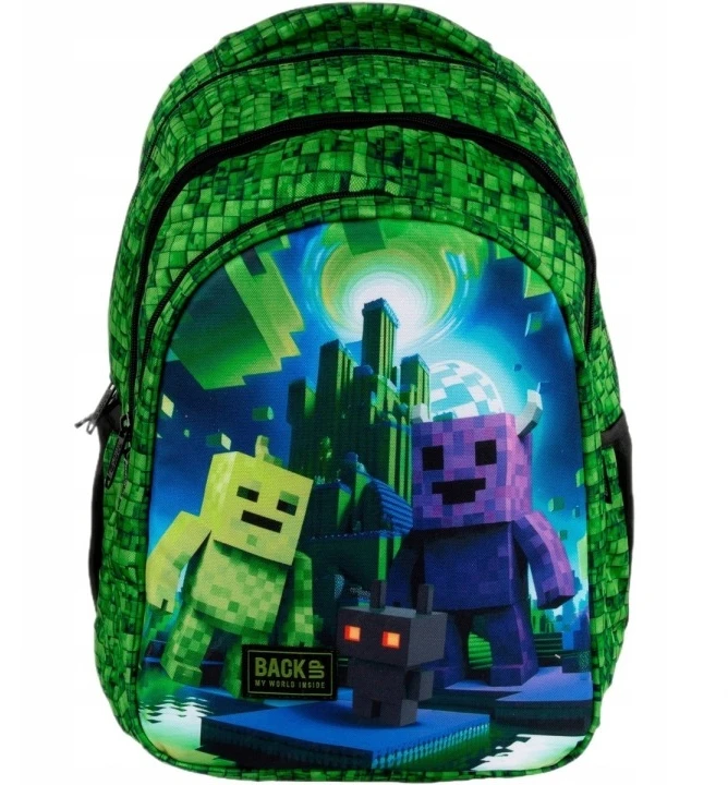 Back Up Kuprinė SZKOLNY GAMINGOWY MINECRAFT 3W1 DLA GRACZA CHLOPCA GAMERA DO SZKOLY