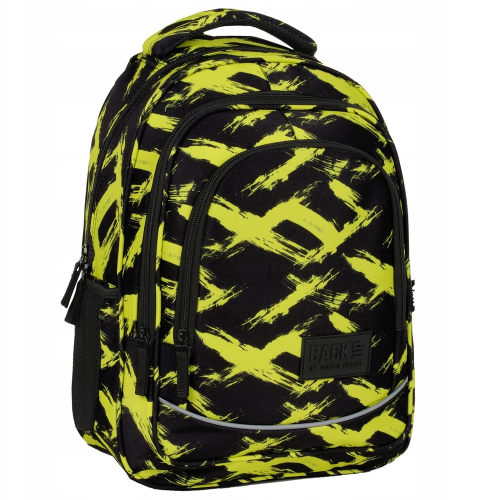 Back Up Mokyklinė kuprinė Backup 26l, neoninė geltona