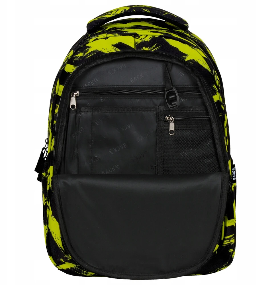 Back Up Mokyklinė kuprinė Backup 26l, neoninė geltona