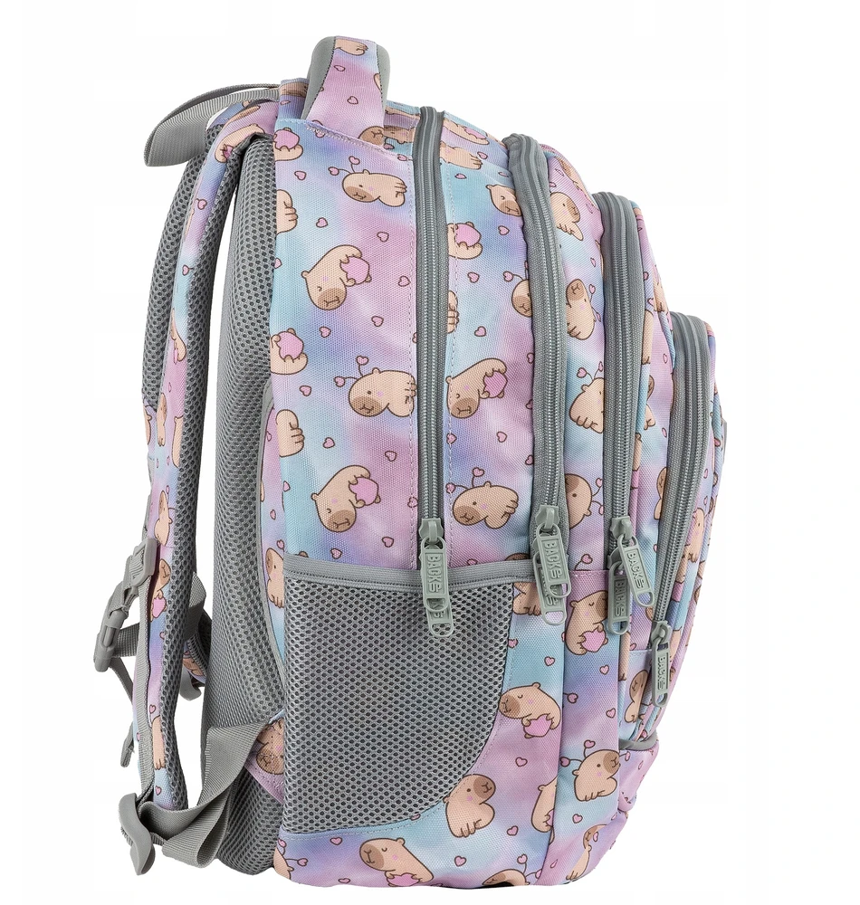 Derform Back Up Mokyklinė kuprinė BackUP Kapibara Dream, 4 skyrių, 26 l
