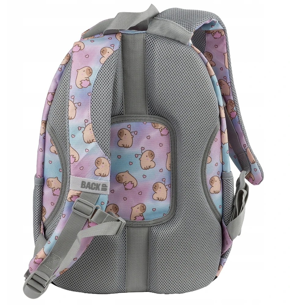 Derform Back Up Mokyklinė kuprinė BackUP Kapibara Dream, 4 skyrių, 26 l