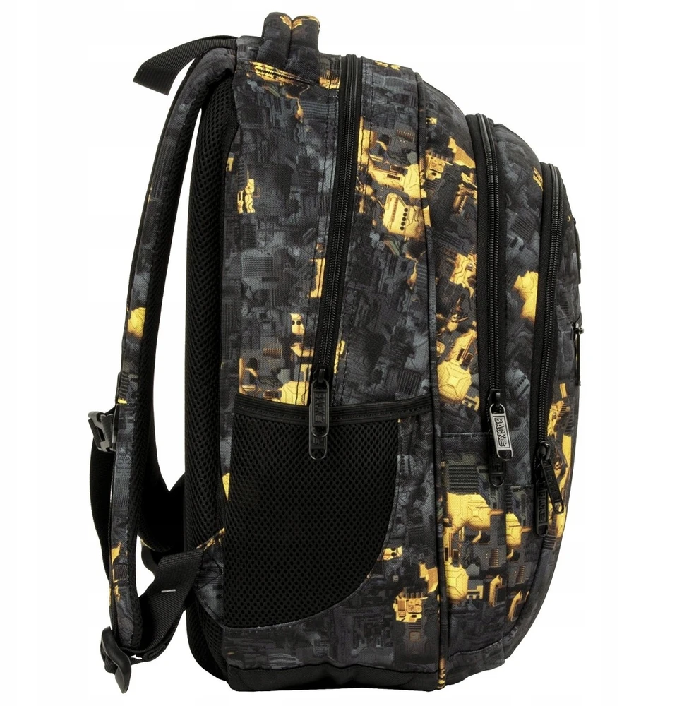 Back Up Mokyklinė kuprinė jaunimui Backup 26l, juoda-geltona