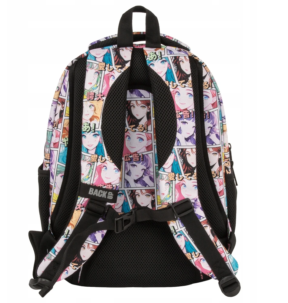 Derform Back Up Mokyklinis kuprinė su anime motyvais, 26l, 3 skyriai, nešiojamam kompiuteriui
