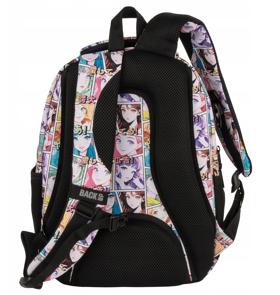 Derform Back Up Mokyklinis kuprinė su anime motyvais, 26l, 3 skyriai, nešiojamam kompiuteriui