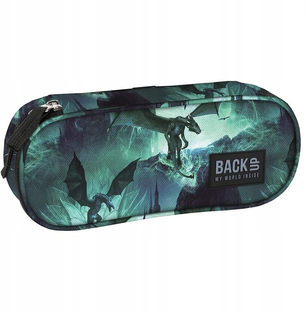 Back Up Mokyklinis penalas BackUP dragons, DRAGON TUBE BAG T-REX DINO