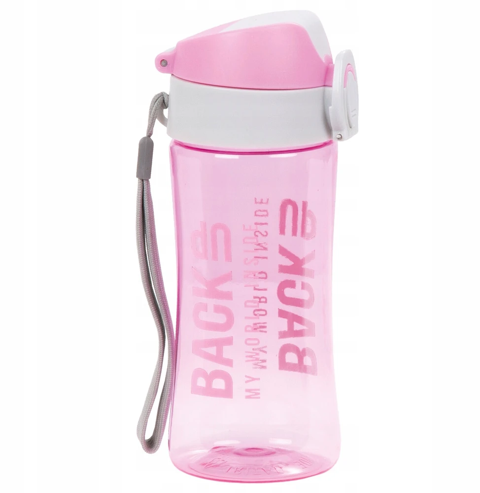 Back Up Rinkinys: Rožinis maisto dėklas su pertvaromis ir 400ml gertuvė