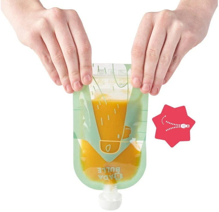 Badabulle maisto pakeliai 150 ml 15 vnt.