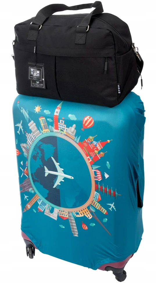 BAD&BAGS juoda verslo kelioninė rankinė 41×28×18 cm – rankinis bagažas į lėktuvą