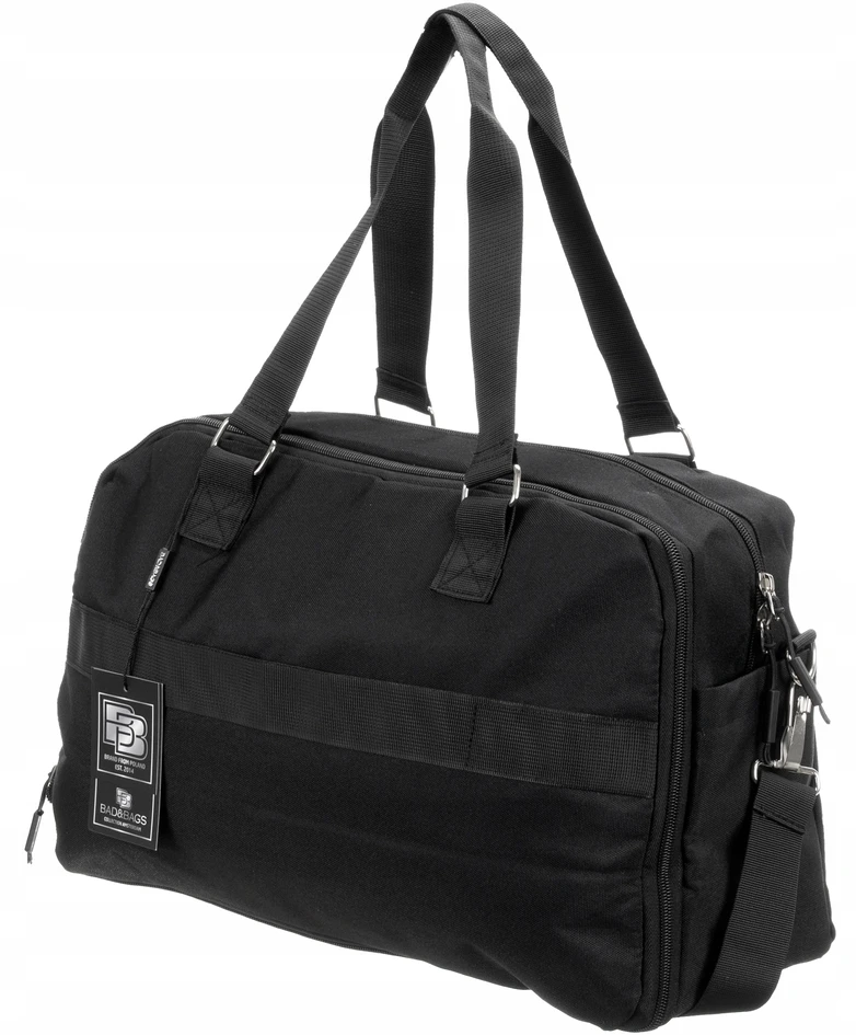 BAD&BAGS juoda verslo kelioninė rankinė 41×28×18 cm – rankinis bagažas į lėktuvą